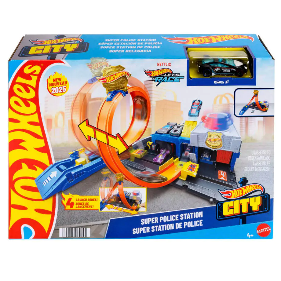 Hot Wheels City Super Posterunek Policji Zestaw zdjęcie produktu