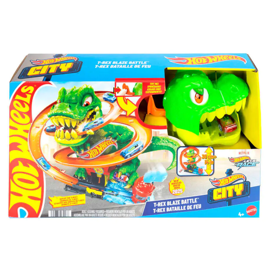 Hot Wheels City Zestaw do zabawy T-Rex Blaze Battle zdjęcie produktu