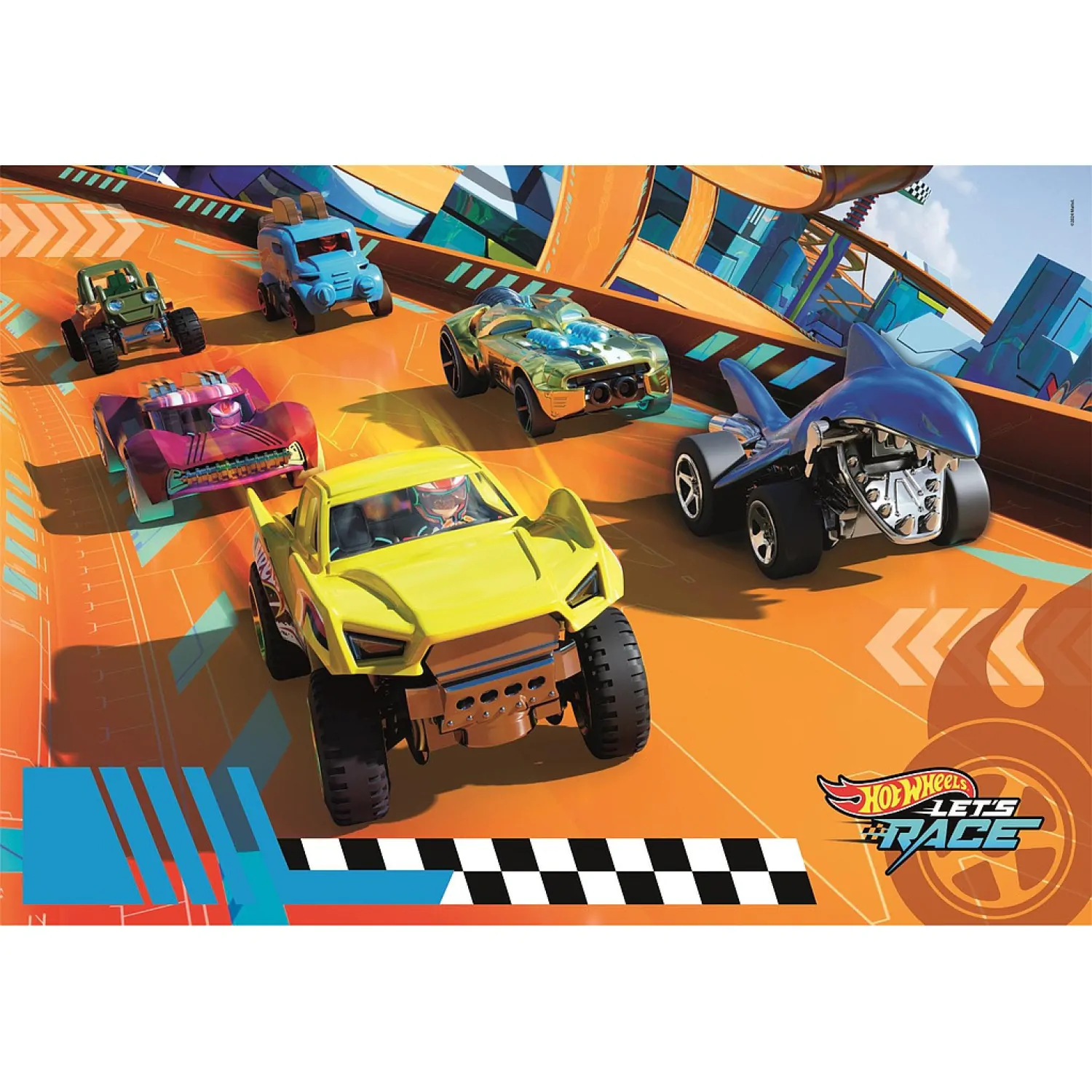 Hot Wheels maxi puzzle 104 elementy zdjęcie produktu