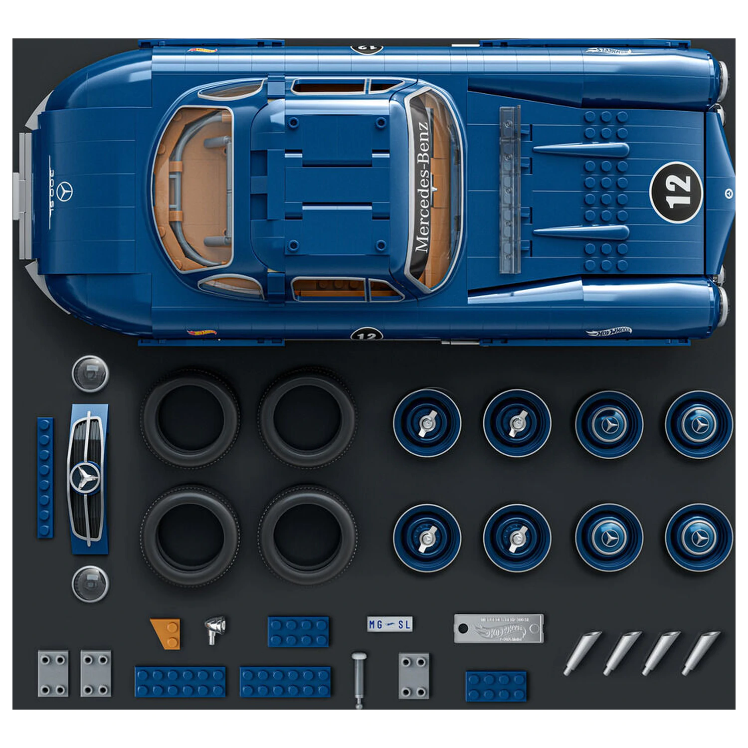 Hot Wheels Mercedes 300SL zestaw konstrukcyjny Premium zdjęcie produktu