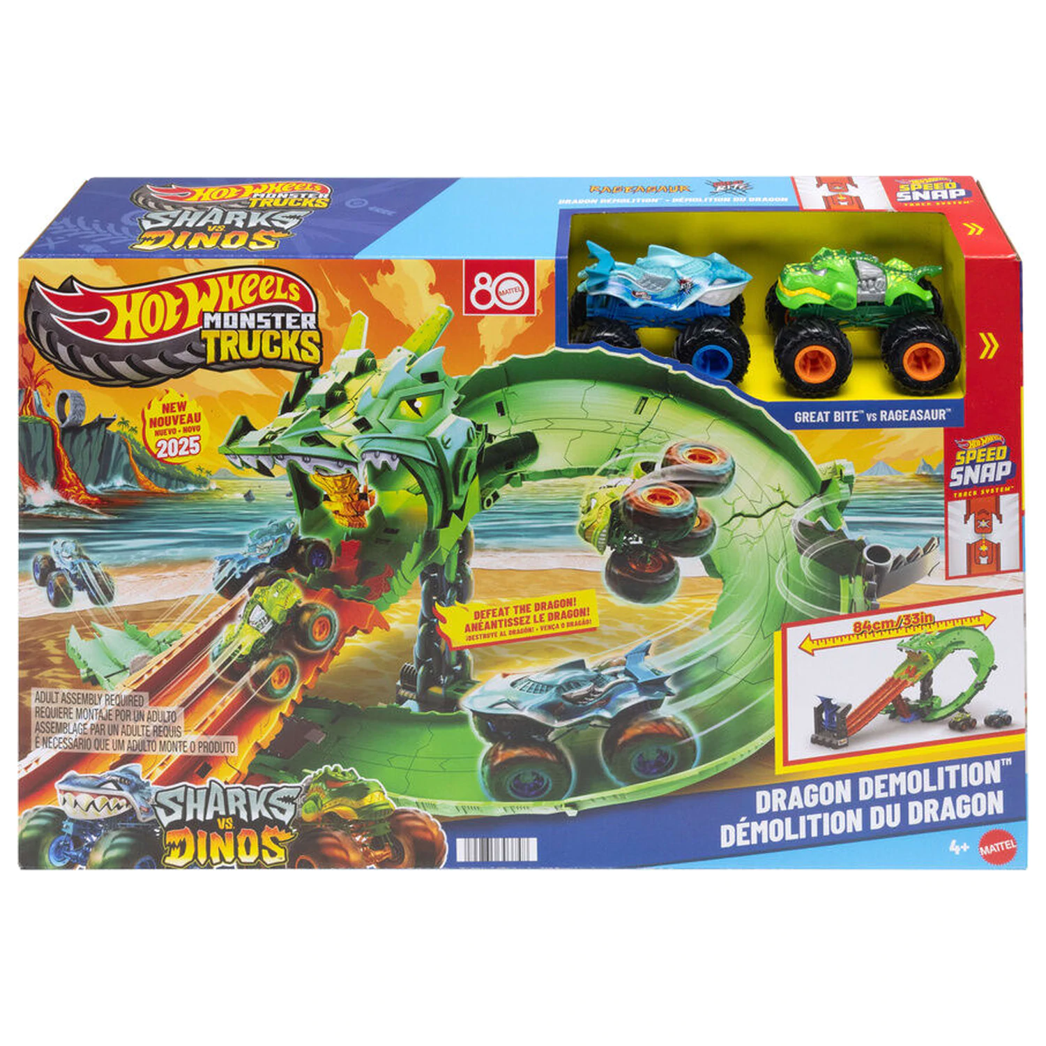 Hot Wheels Monster Trucks Dragon Demolition zdjęcie produktu
