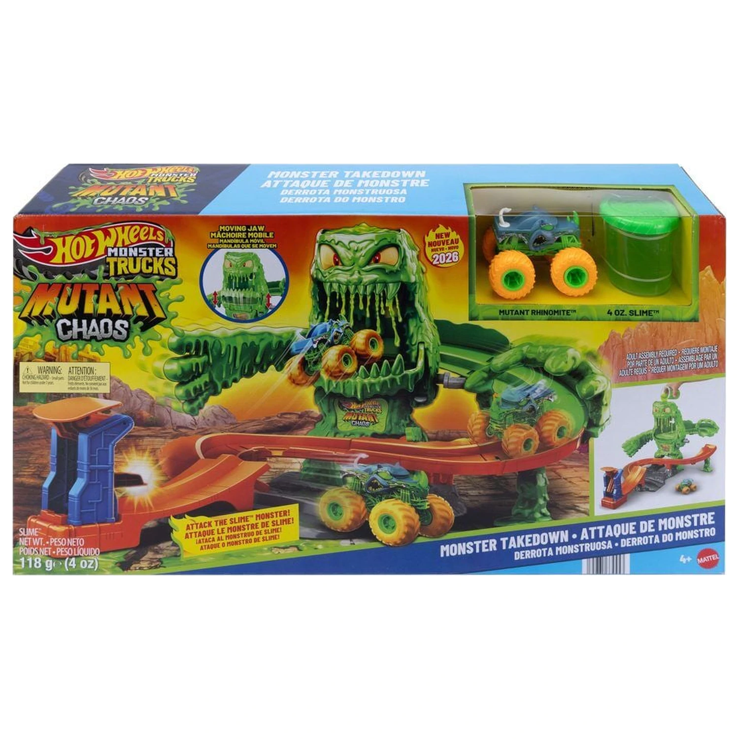 Hot Wheels Monster Trucks Mutant Chaos Monster Takedown Zestaw do zabawy zdjęcie produktu