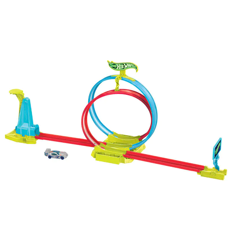 Hot Wheels Neon Speeders Tor Kaskaderski Laser Stunt Slamway zdjęcie produktu