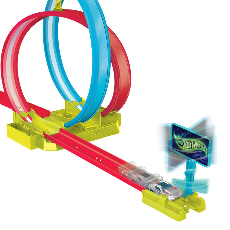 Hot Wheels Neon Speeders Tor Kaskaderski Laser Stunt Slamway zdjęcie produktu