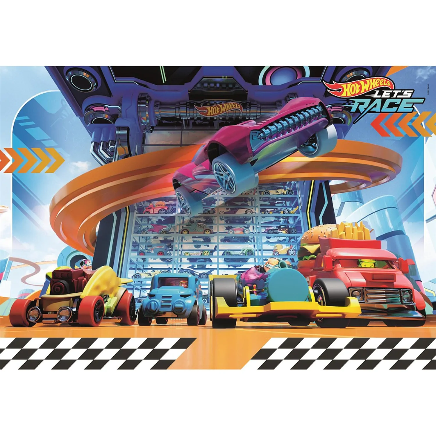 Puzzle Hot Wheels 104 elementy zdjęcie produktu