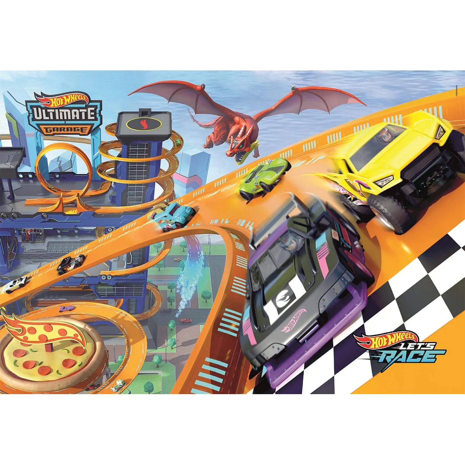 Puzzle Hot Wheels 104 elementy zdjęcie produktu