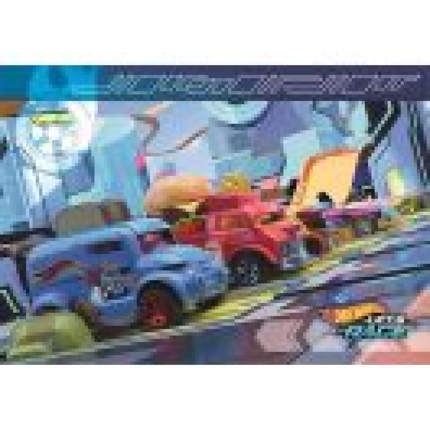 Puzzle Hot Wheels 2x60 elementów zdjęcie produktu