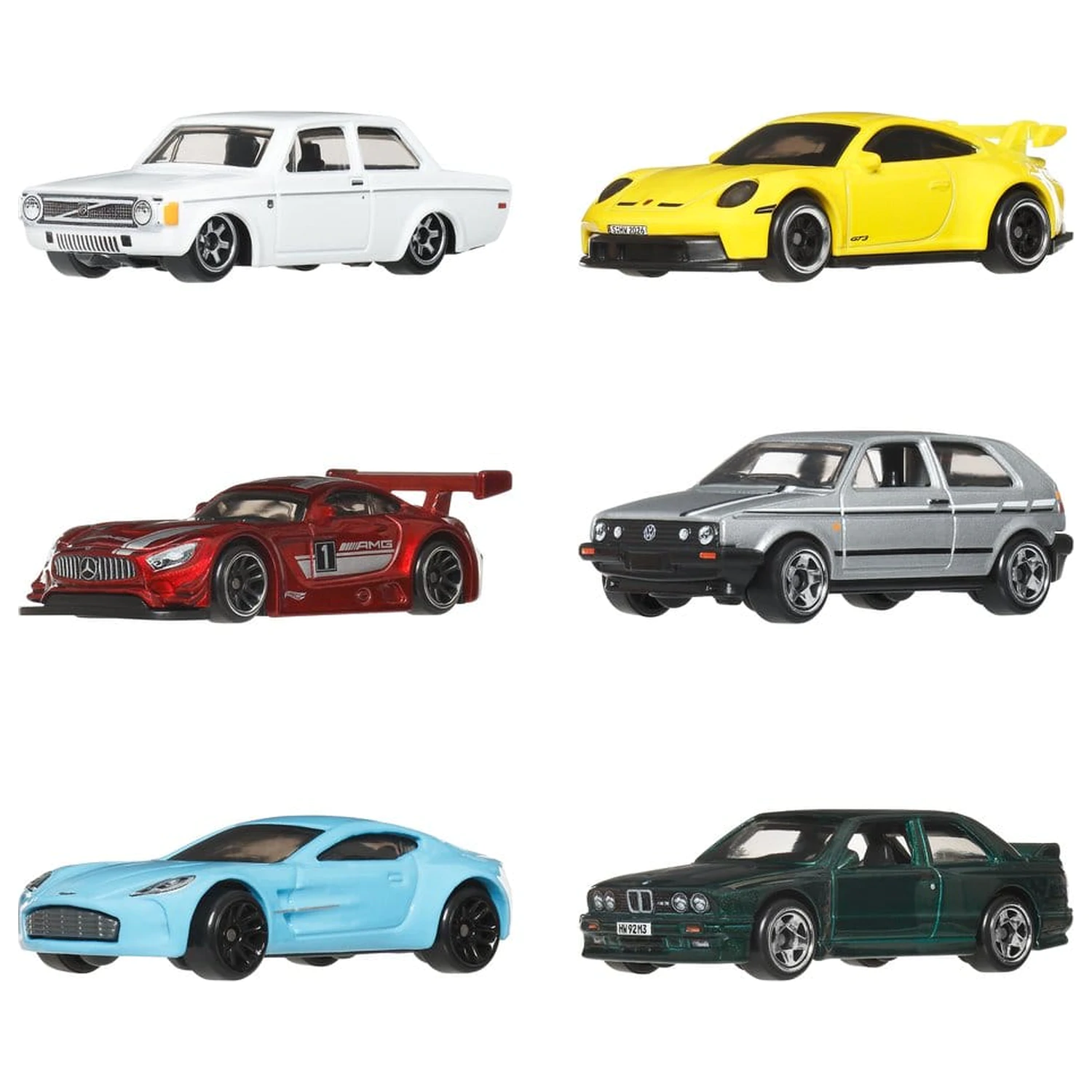 Hot Wheels Silver Series metalowy pojazd 6-pak 1/64 Euro Style zdjęcie produktu