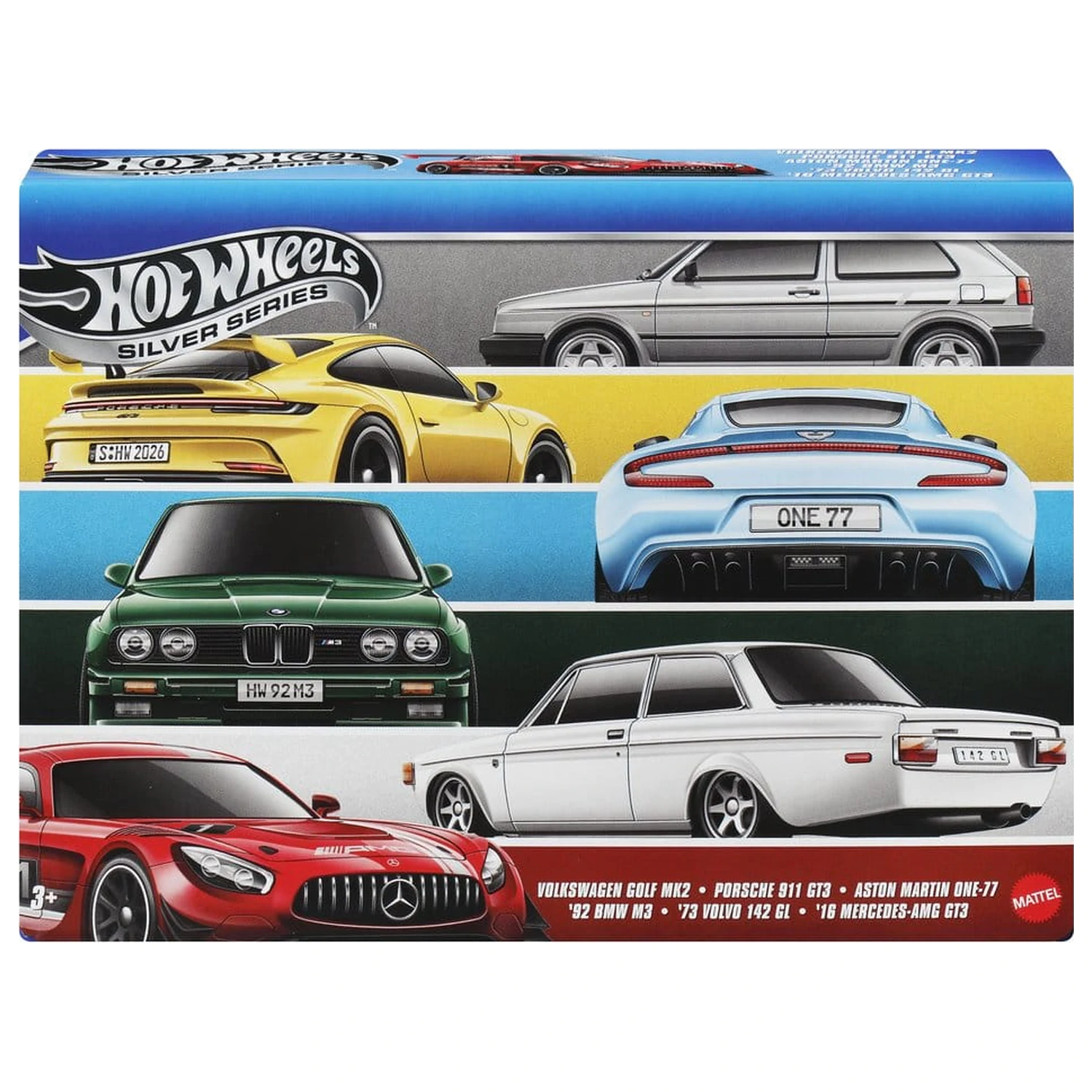 Hot Wheels Silver Series metalowy pojazd 6-pak 1/64 Euro Style zdjęcie produktu