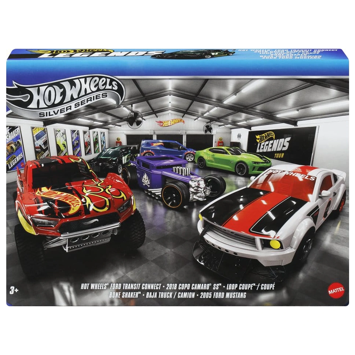 Hot Wheels Silver Series Die-Cast Pojazd 6-Pak 1/64 Legends zdjęcie produktu
