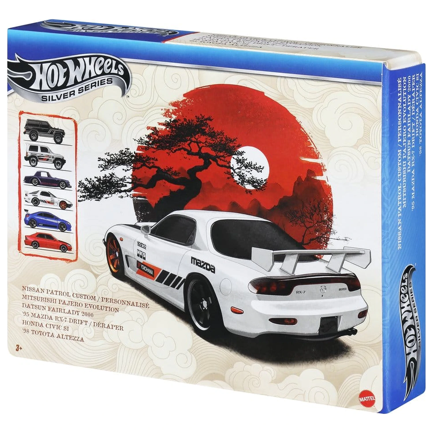 Hot Wheels Silver Series Die-Cast Pojazd 6-Pak 1/64 Streets of Japan zdjęcie produktu