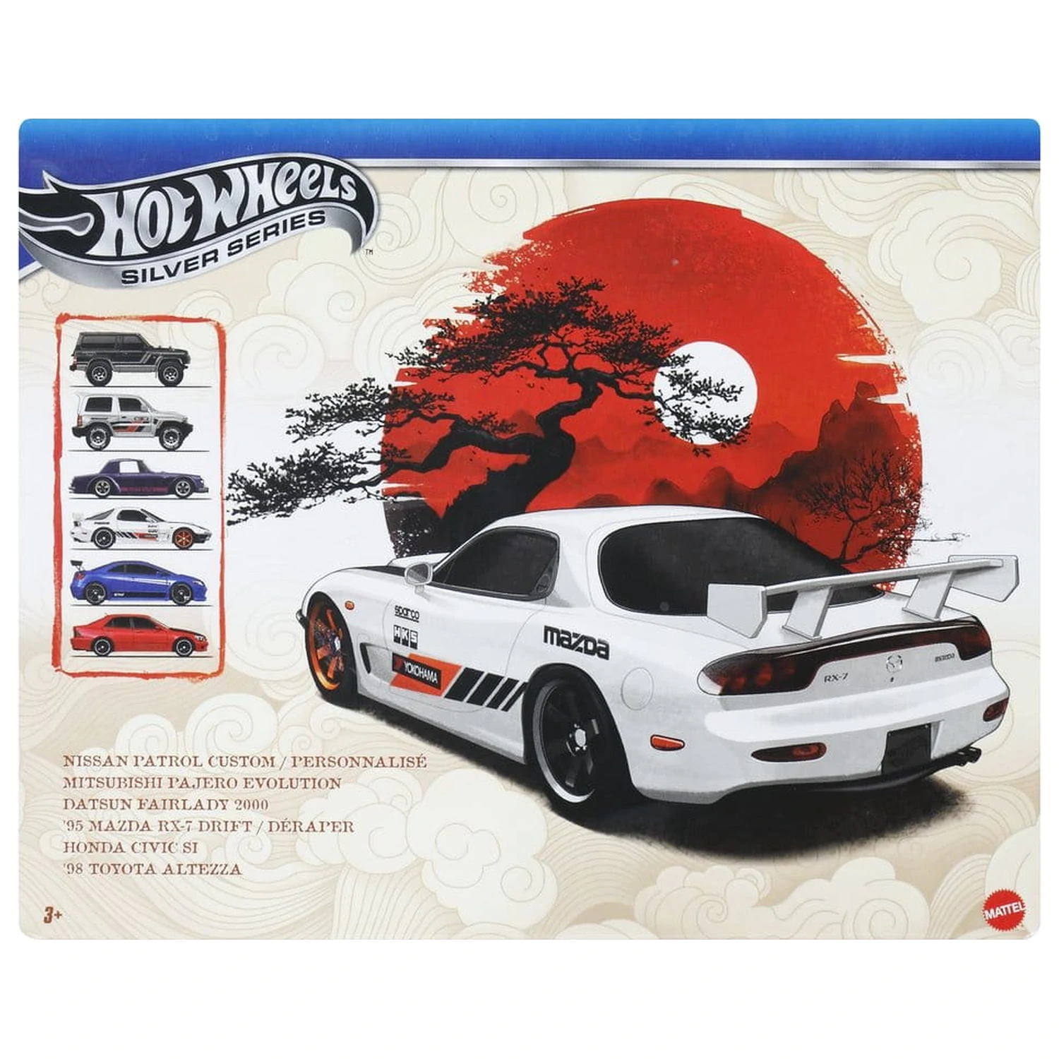 Hot Wheels Silver Series Die-Cast Pojazd 6-Pak 1/64 Streets of Japan zdjęcie produktu