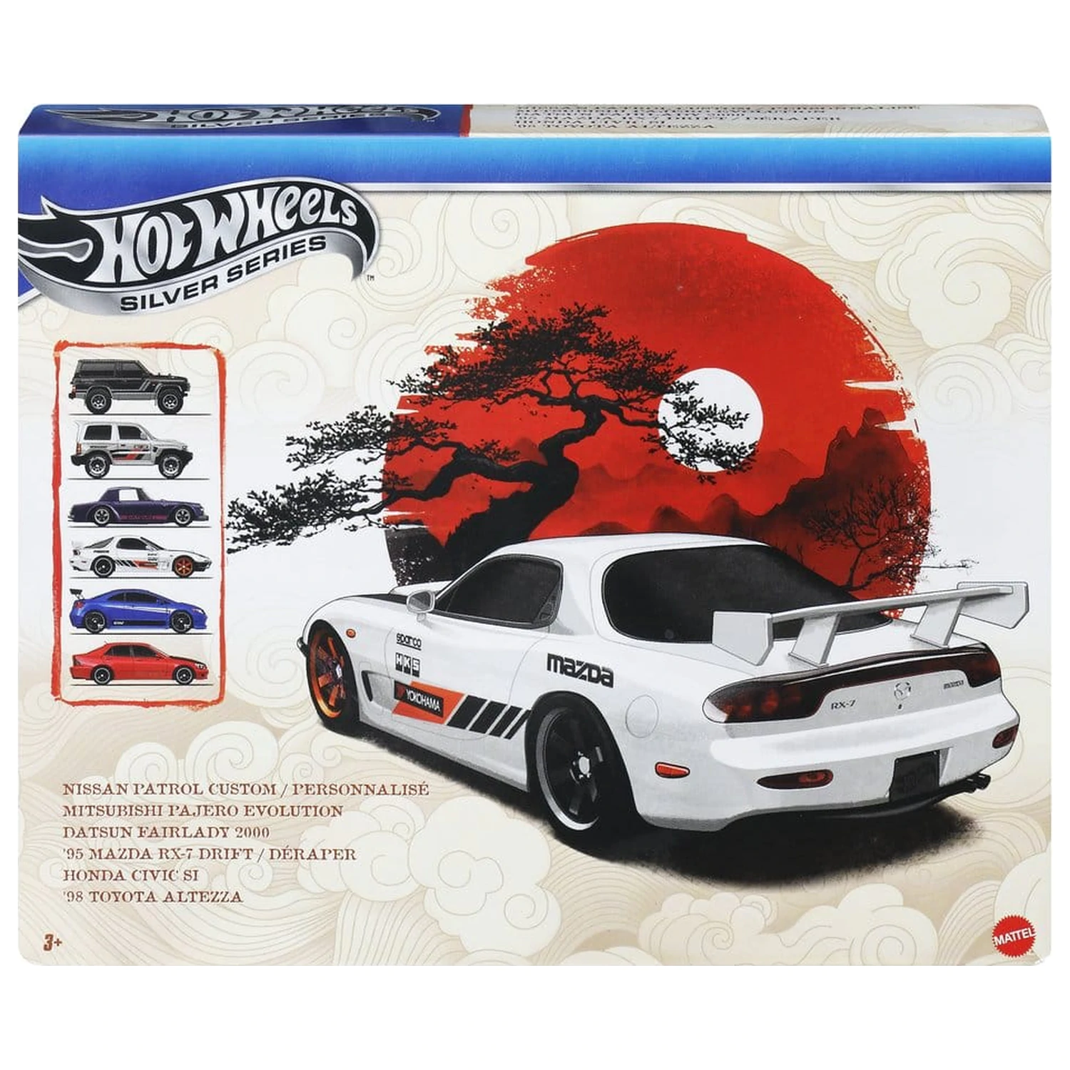 Hot Wheels Silver Series Die-Cast Pojazd 6-Pak 1/64 Streets of Japan zdjęcie produktu