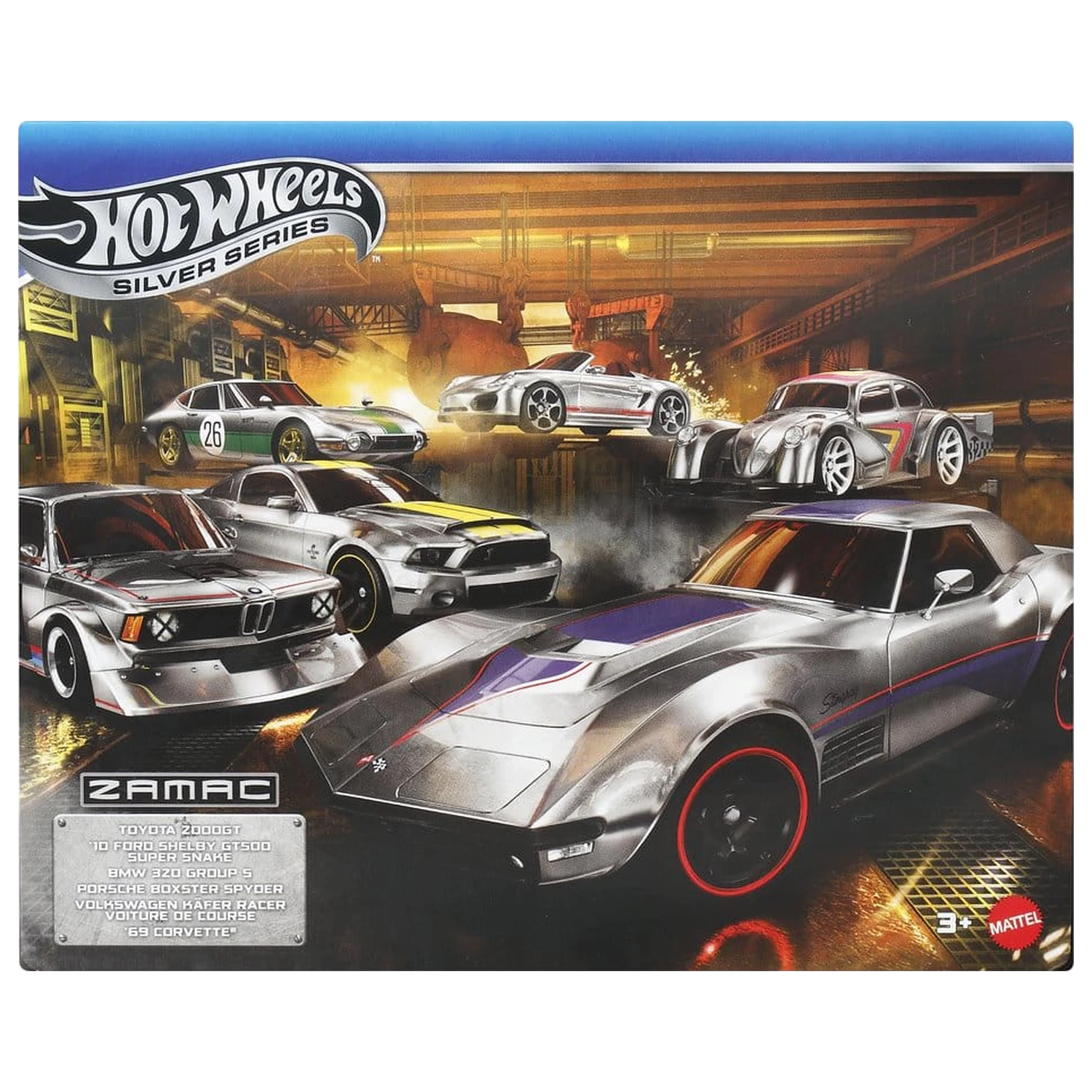 Hot Wheels Silver Series Metalowe Pojazdy 6-pak 1/64 ZAMAC zdjęcie produktu