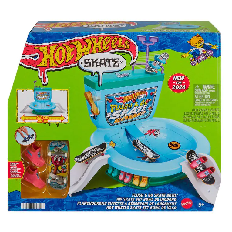 Hot Wheels Skate Flush & Go Skate Bowl zdjęcie produktu