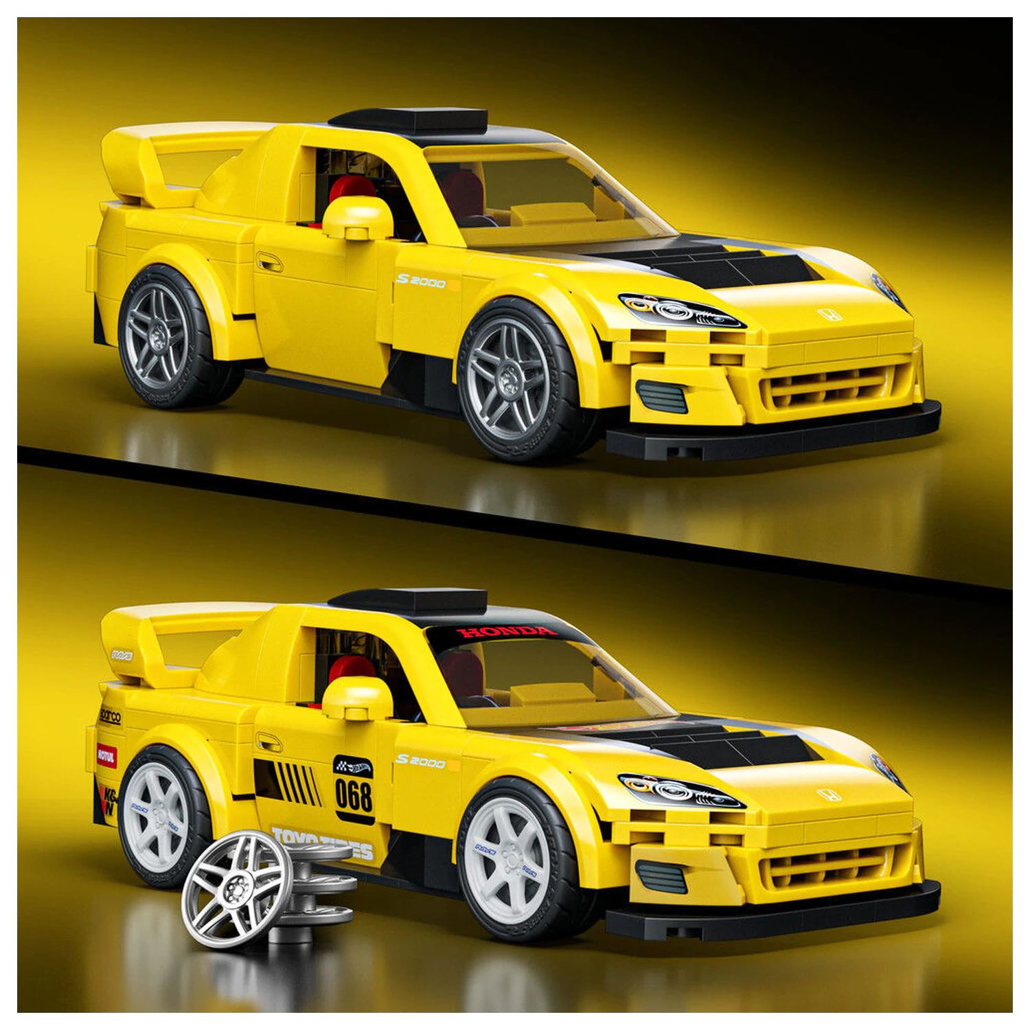 Hot Wheels Speed Series Mattel Brick Shop Zestaw Konstrukcyjny 1/32 '07 Honda S2000 zdjęcie produktu
