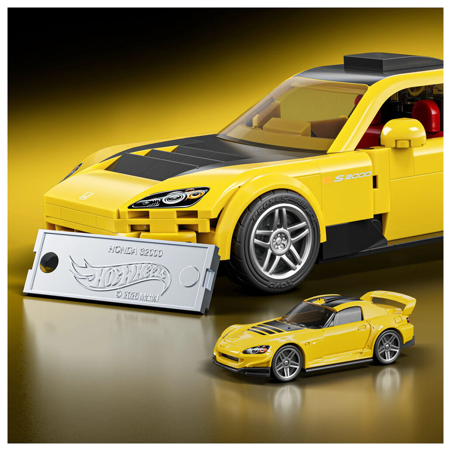 Hot Wheels Speed Series Mattel Brick Shop Zestaw Konstrukcyjny 1/32 '07 Honda S2000 zdjęcie produktu