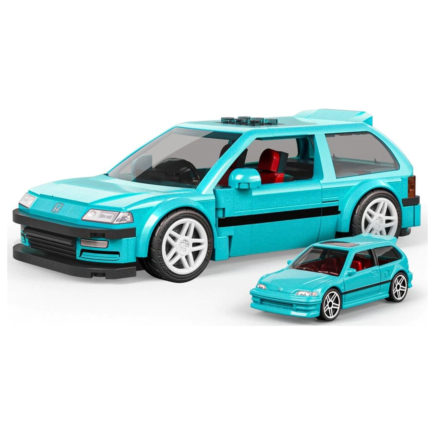 Hot Wheels Speed Series Mattel Brick Shop Zestaw Konstrukcyjny 1/32 Custom ’90 Honda Civic EF zdjęcie produktu