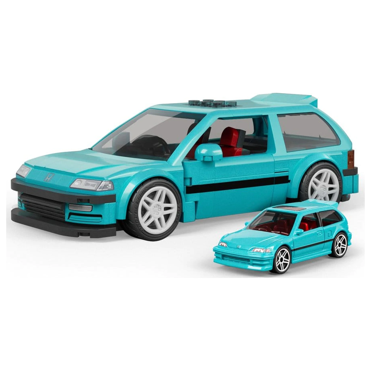 Hot Wheels Speed Series Mattel Brick Shop Zestaw Konstrukcyjny 1/32 Custom ’90 Honda Civic EF zdjęcie produktu