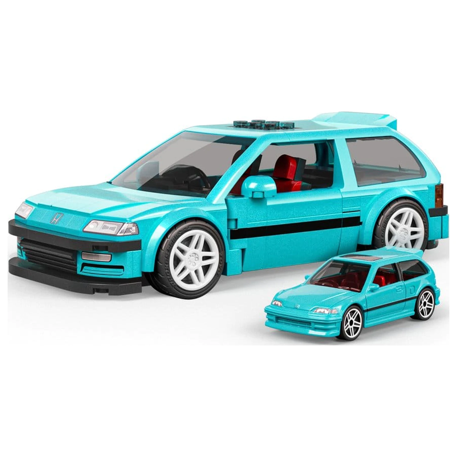 Hot Wheels Speed Series Mattel Brick Shop Zestaw Konstrukcyjny 1/32 Custom ’90 Honda Civic EF zdjęcie produktu