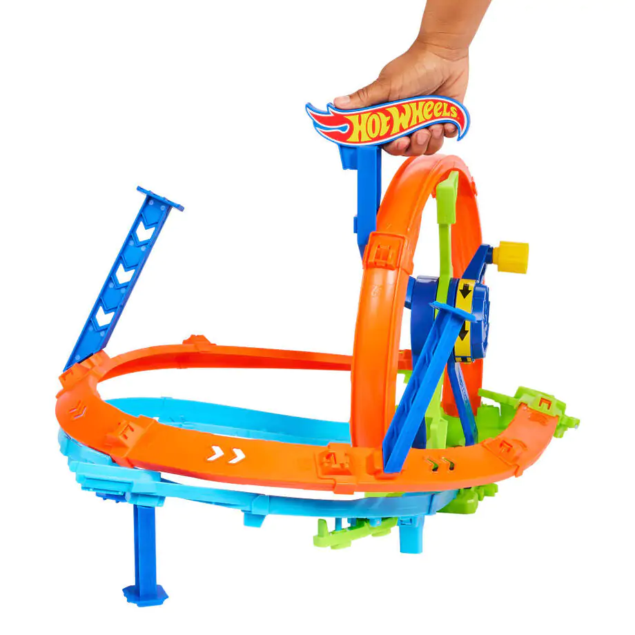 Hot Wheels Tory Kaskaderskie Zestaw do zabawy z Szybką Wyrzutnią i Pętlą zdjęcie produktu