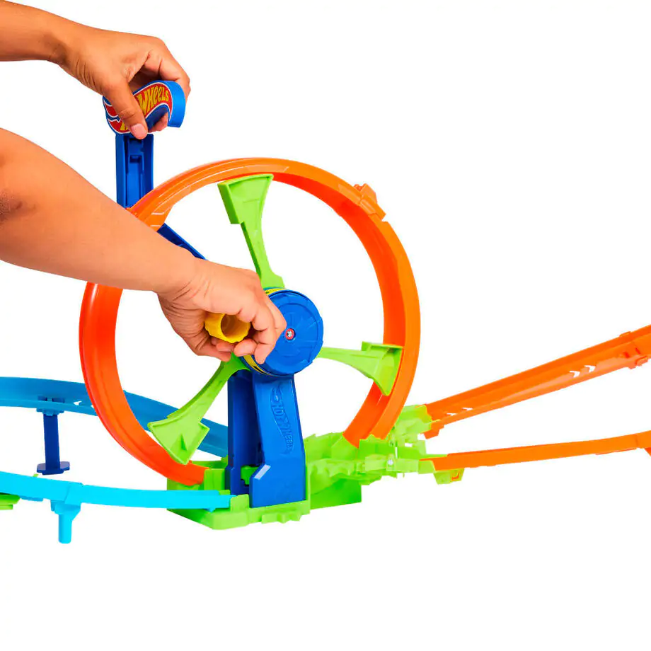 Hot Wheels Tory Kaskaderskie Zestaw do zabawy z Szybką Wyrzutnią i Pętlą zdjęcie produktu