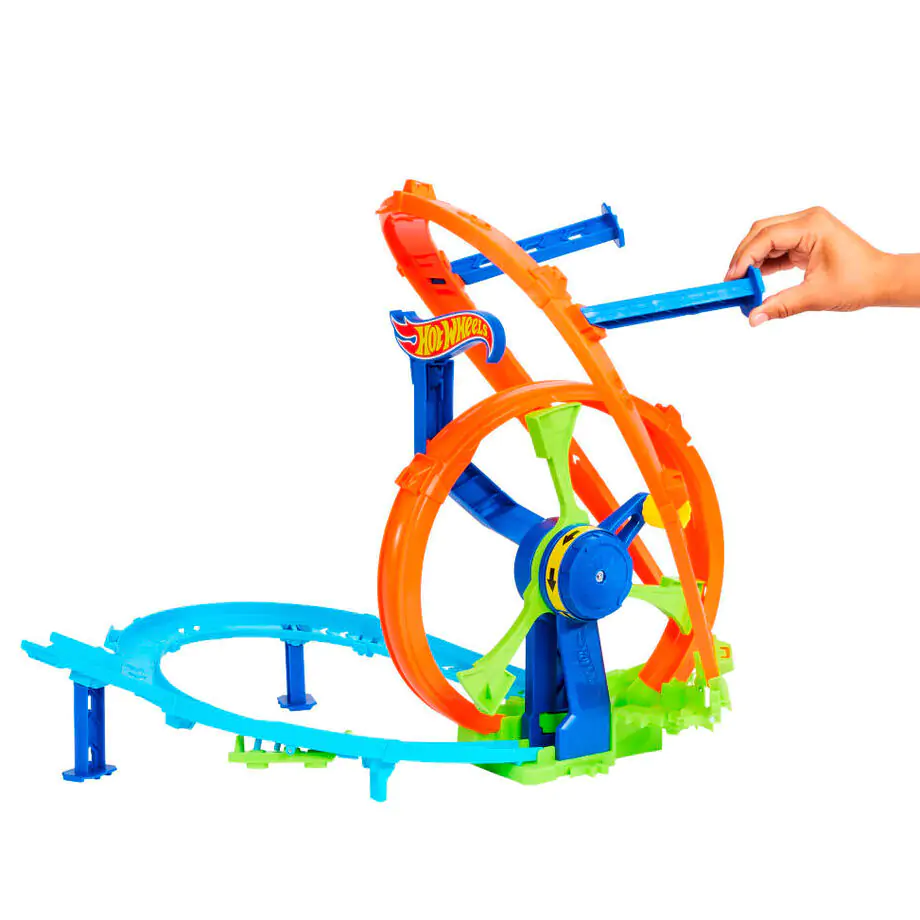 Hot Wheels Tory Kaskaderskie Zestaw do zabawy z Szybką Wyrzutnią i Pętlą zdjęcie produktu
