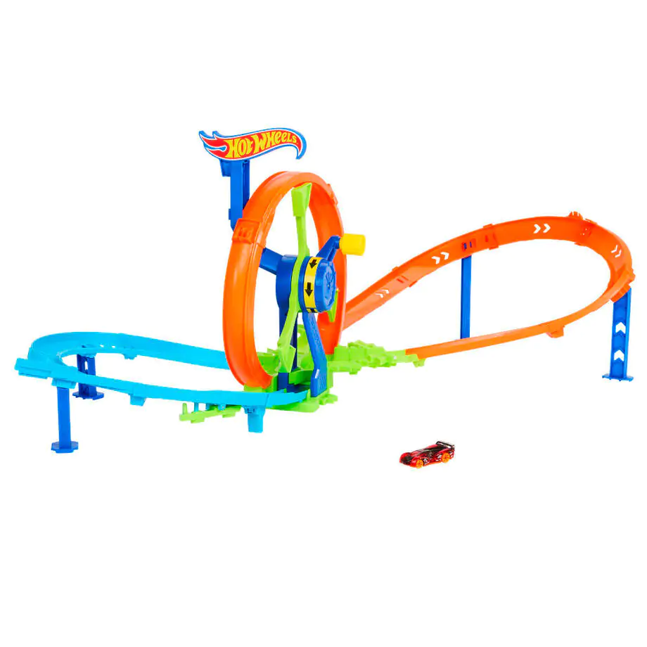 Hot Wheels Tory Kaskaderskie Zestaw do zabawy z Szybką Wyrzutnią i Pętlą zdjęcie produktu