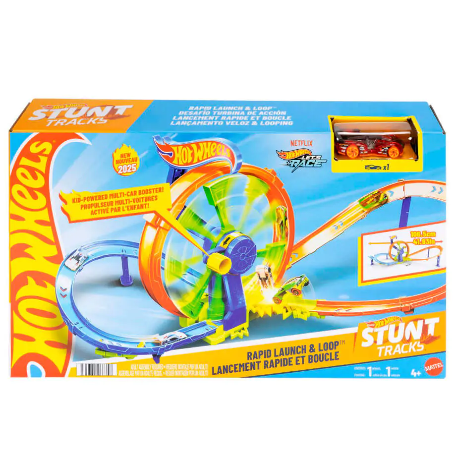 Hot Wheels Tory Kaskaderskie Zestaw do zabawy z Szybką Wyrzutnią i Pętlą zdjęcie produktu