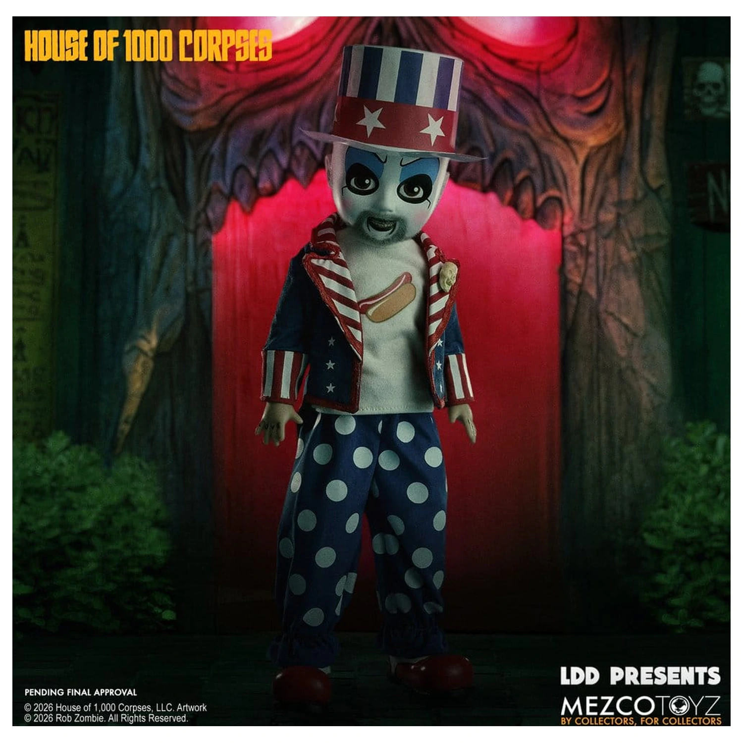 House of 1000 Corpses LDD Presents Lalka Captain Spaulding 25 cm zdjęcie produktu