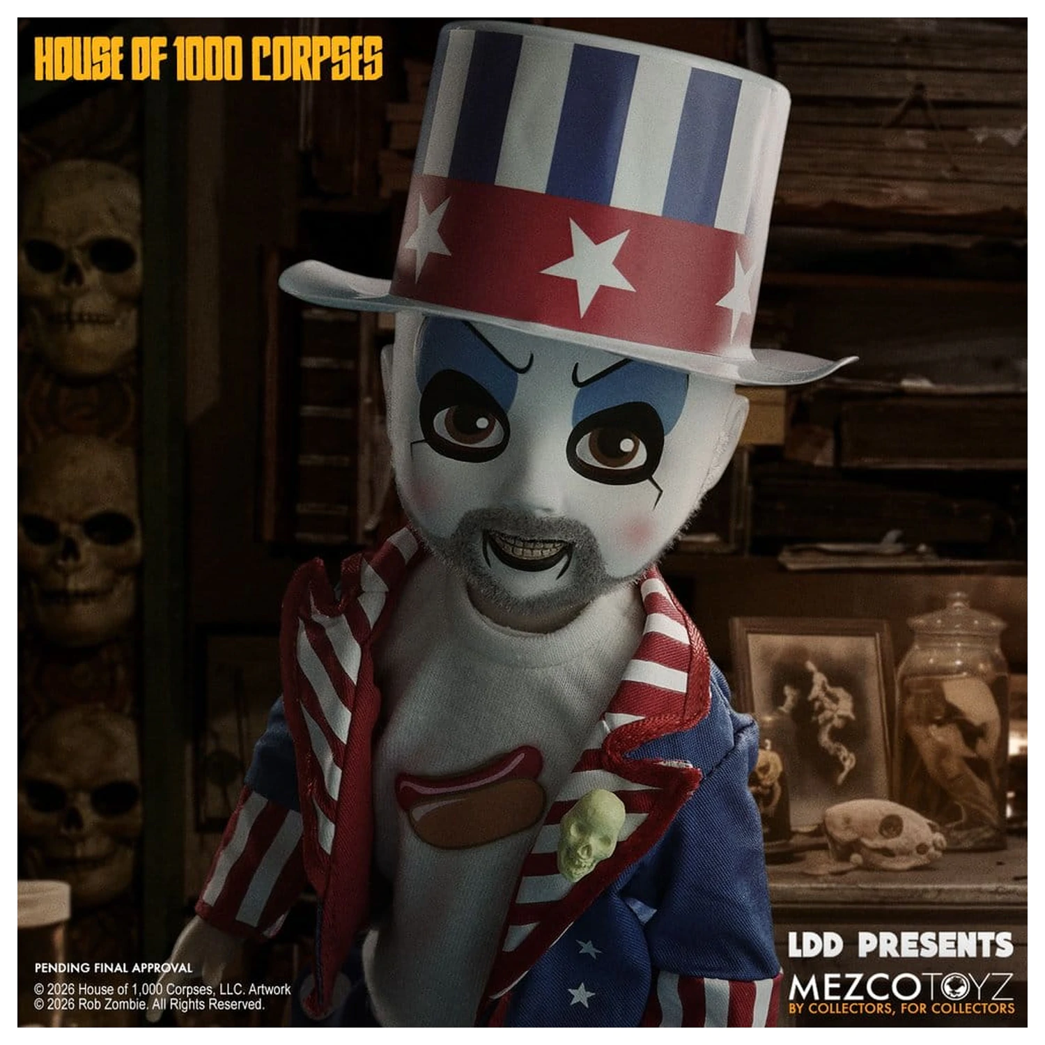 House of 1000 Corpses LDD Presents Lalka Captain Spaulding 25 cm zdjęcie produktu