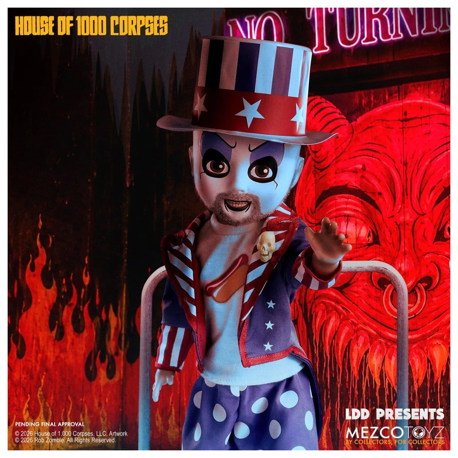 House of 1000 Corpses LDD Presents Lalka Captain Spaulding 25 cm zdjęcie produktu