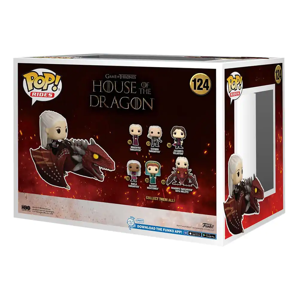 Ród Smoka Funko POP! Rides Deluxe Vinyl Rhaenys Targaryen z Meleys 9 cm zdjęcie produktu