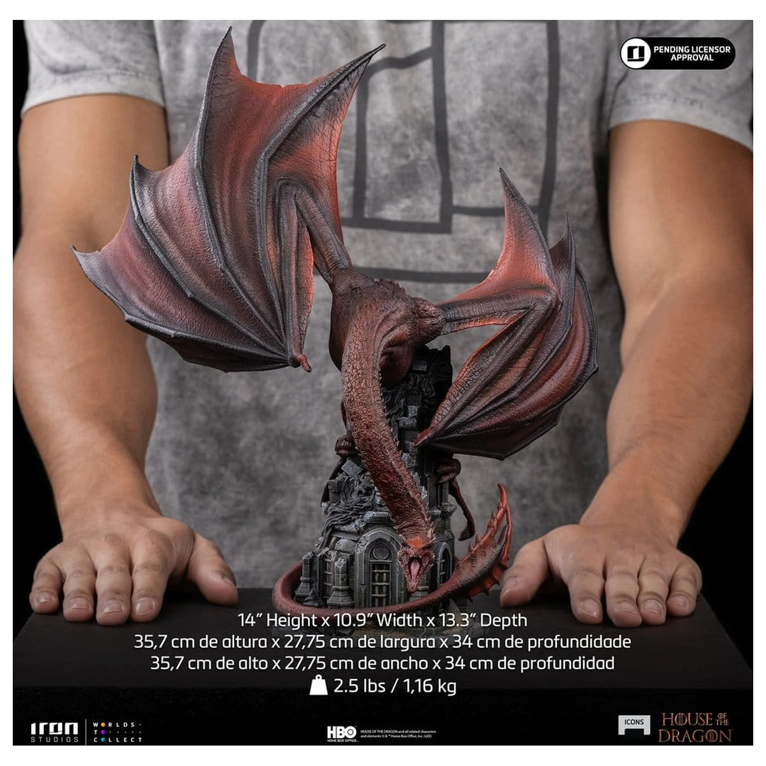 House of the Dragon Icons Statuetka Caraxes 36 cm zdjęcie produktu