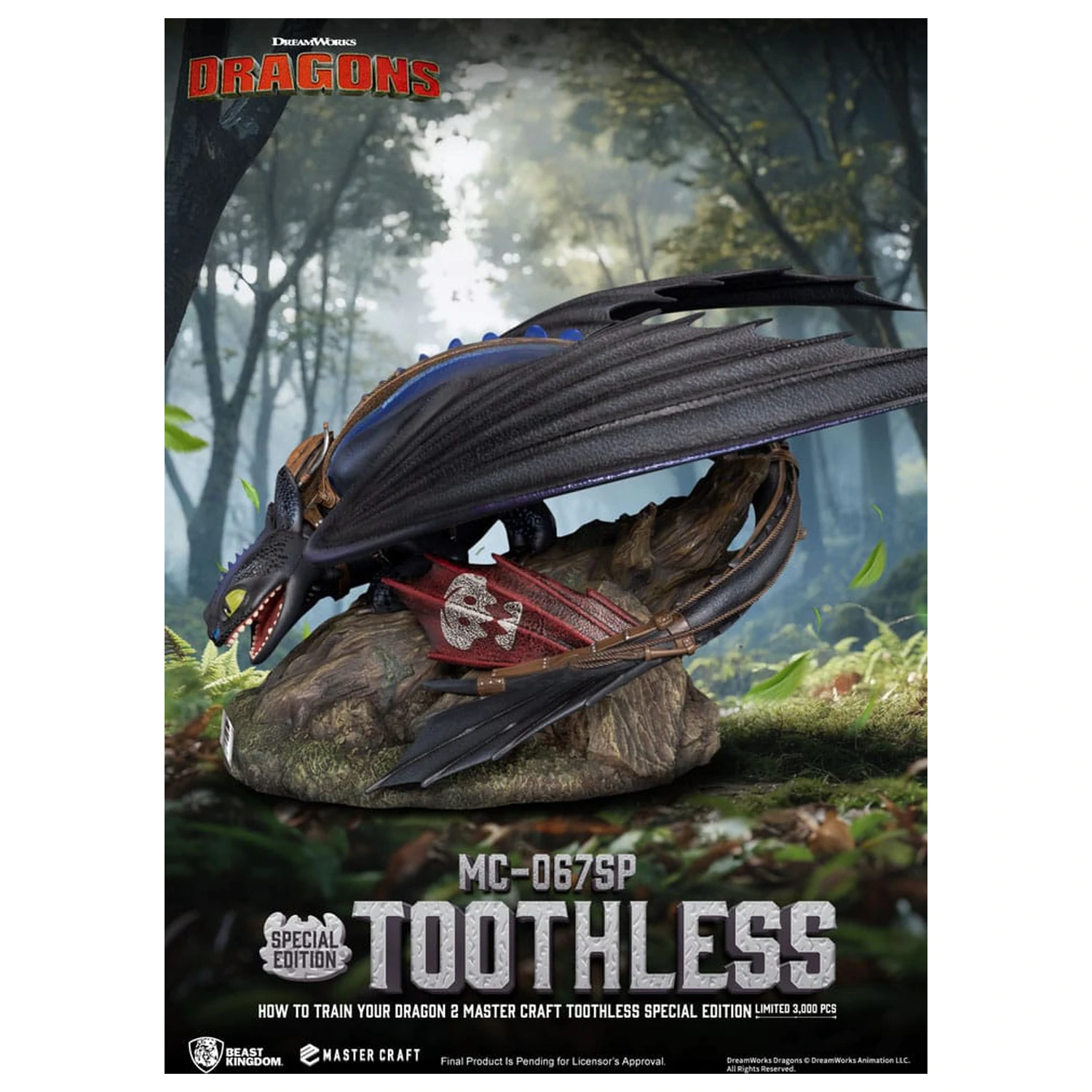 Jak Wytresować Smoka 2 Master Craft Statua Toothless 38 cm zdjęcie produktu