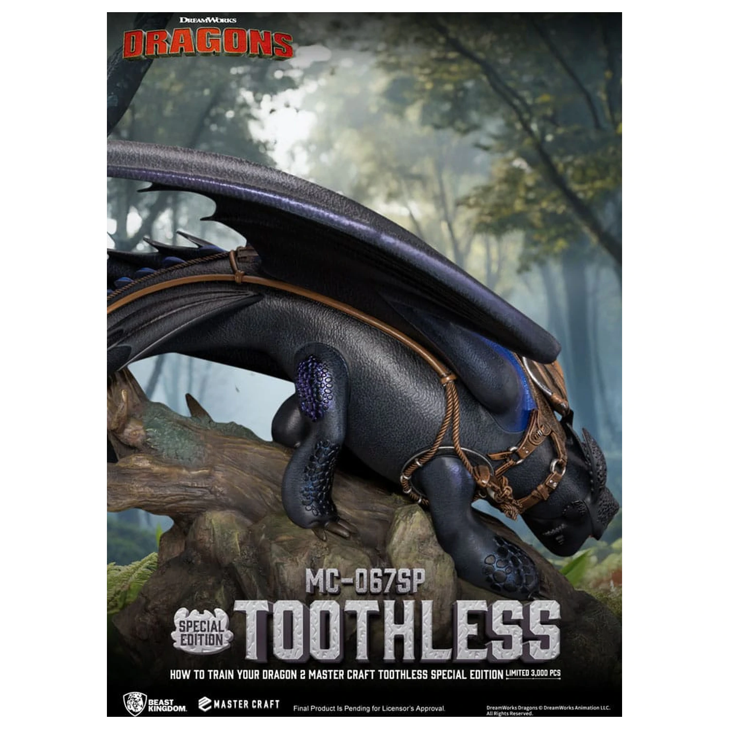 Jak Wytresować Smoka 2 Master Craft Statua Toothless 38 cm zdjęcie produktu