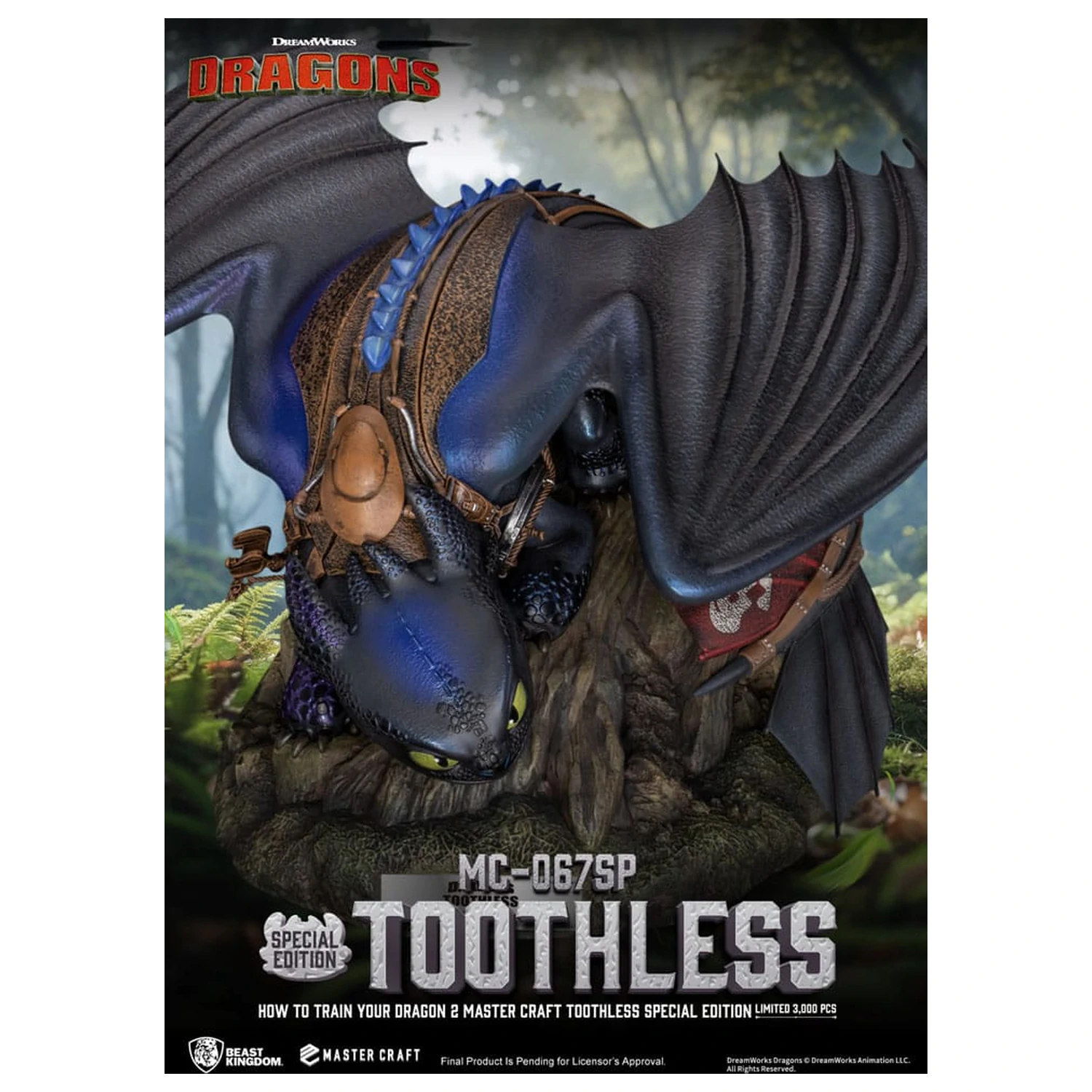 Jak Wytresować Smoka 2 Master Craft Statua Toothless 38 cm zdjęcie produktu