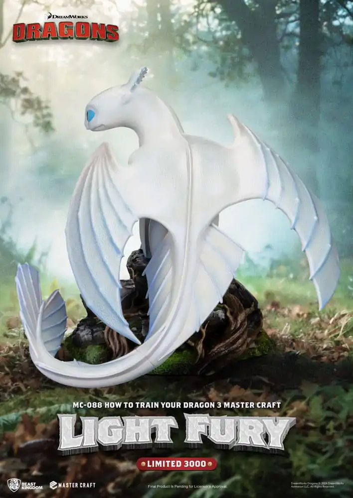 Jak wytresować smoka 3 Master Craft Statue Light Fury 29 cm zdjęcie produktu