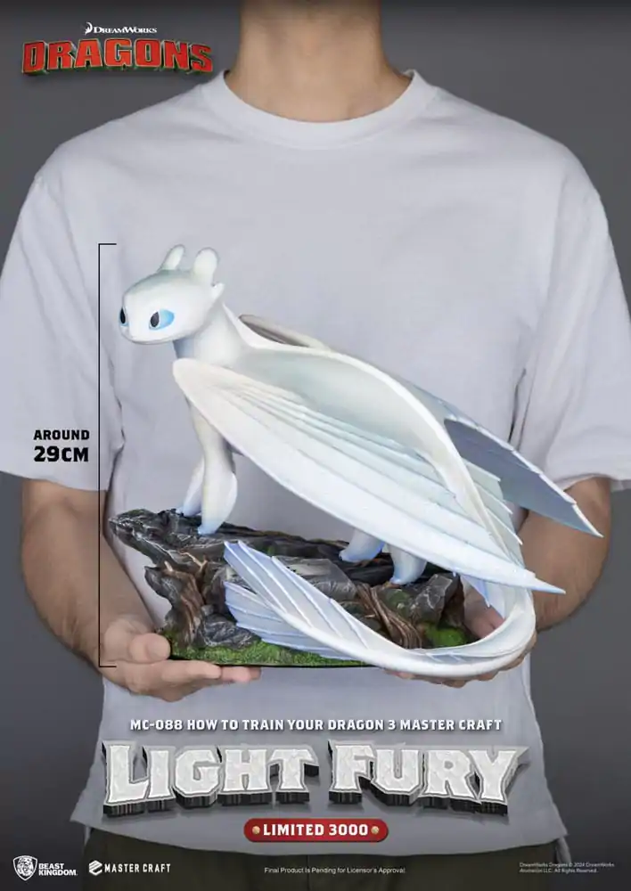 Jak wytresować smoka 3 Master Craft Statue Light Fury 29 cm zdjęcie produktu