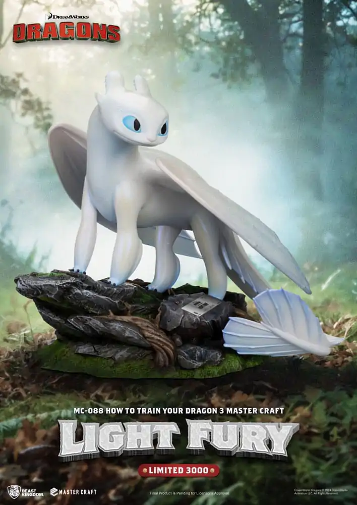 Jak wytresować smoka 3 Master Craft Statue Light Fury 29 cm zdjęcie produktu