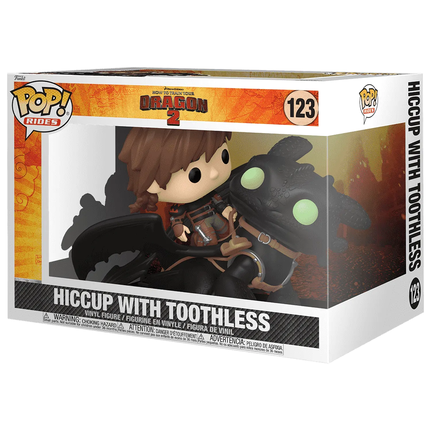 How to Train Your Dragon Funko POP! Rides Deluxe Vinyl Hiccup w/Toothless figurka zdjęcie produktu