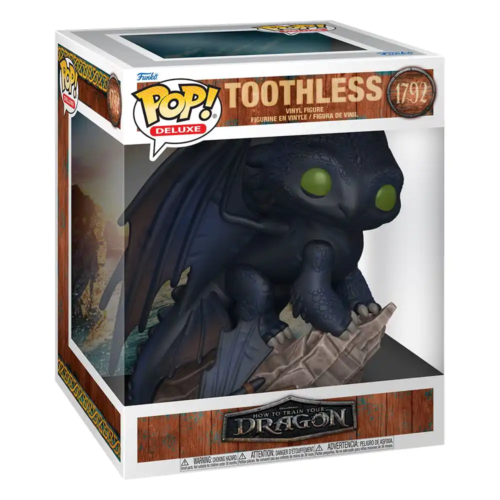 Jak wytresować smoka LAM Funko POP! Deluxe Vinyl Figure Toothless Szczerbatek 16 cm zdjęcie produktu
