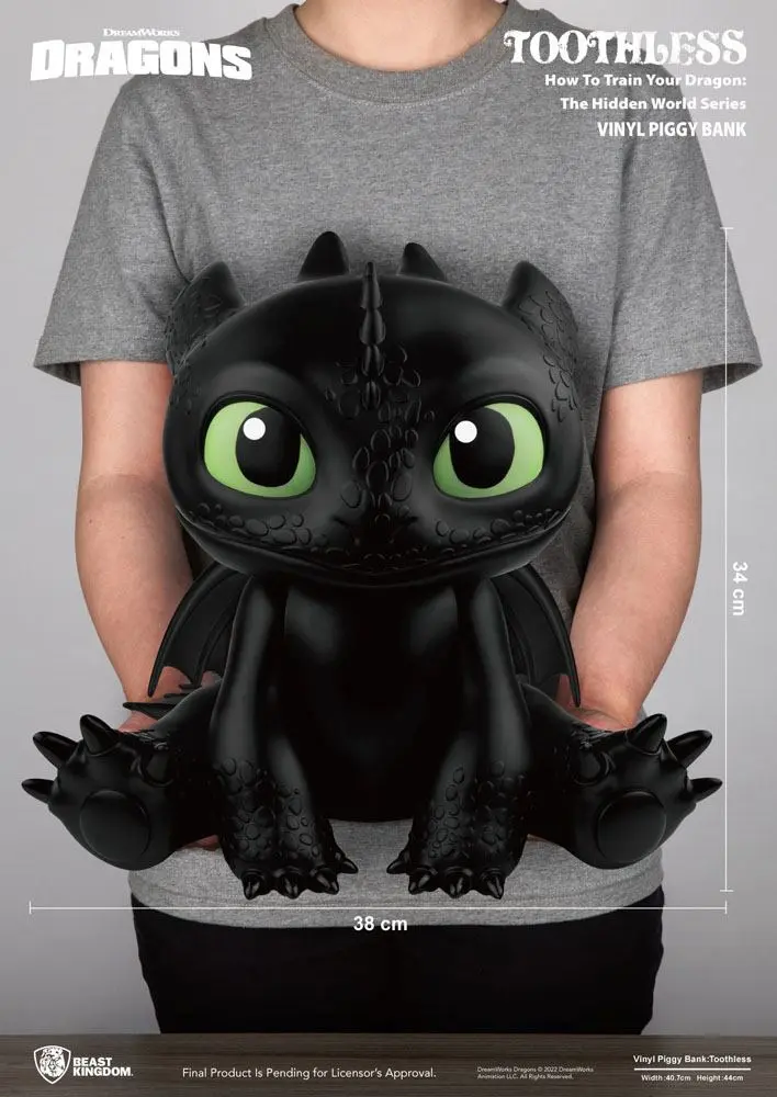 Jak Wytresować Smoka Piggy Vinyl Bank Toothless 30 cm zdjęcie produktu