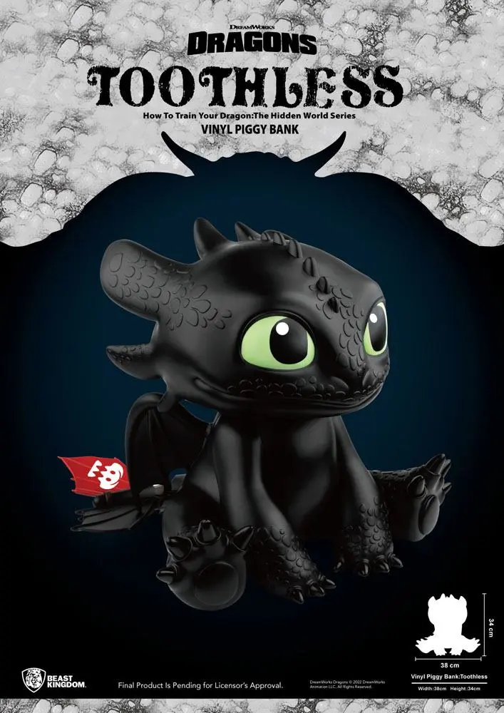 Jak Wytresować Smoka Piggy Vinyl Bank Toothless 30 cm zdjęcie produktu