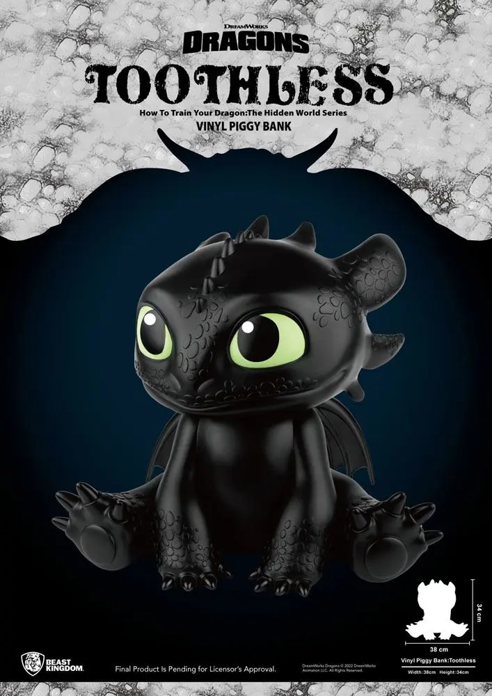 Jak Wytresować Smoka Piggy Vinyl Bank Toothless 30 cm zdjęcie produktu