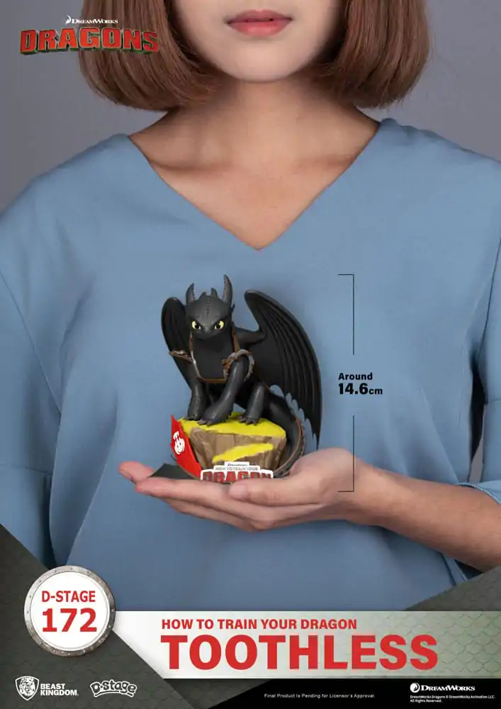 Jak Wytresować Smoka Toothless Statue 14 cm zdjęcie produktu