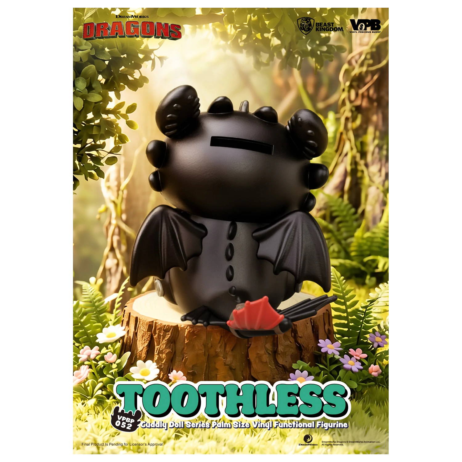 HOW TO TRAIN YOUR DRAGON Toothless Bank Figurka winylowa 11.7cm zdjęcie produktu