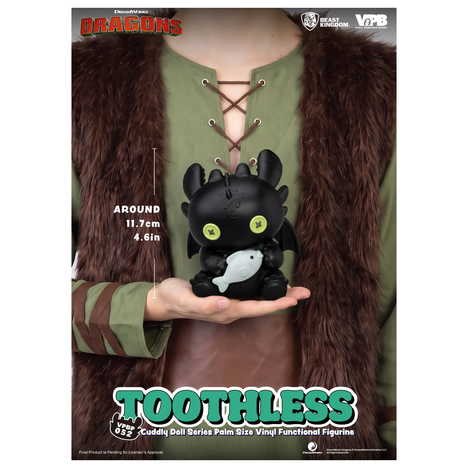 HOW TO TRAIN YOUR DRAGON Toothless Bank Figurka winylowa 11.7cm zdjęcie produktu