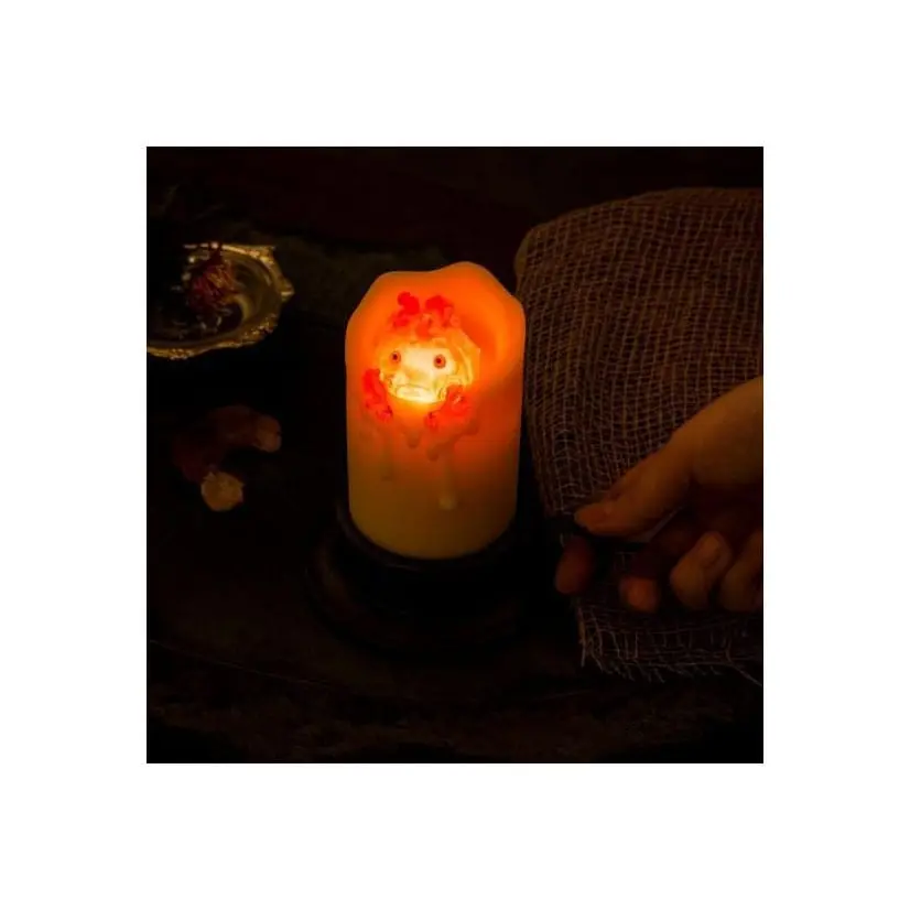 "Howl's Moving Castle Light" Podświetlany Calcifer i świeca 13 cm zdjęcie produktu