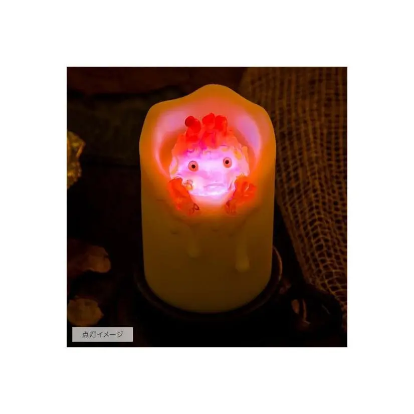 "Howl's Moving Castle Light" Podświetlany Calcifer i świeca 13 cm zdjęcie produktu